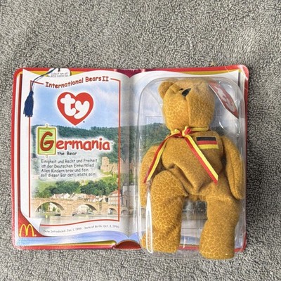 Ty Germania the Bear International Bears II Beanie Babies 2000 McDonald's