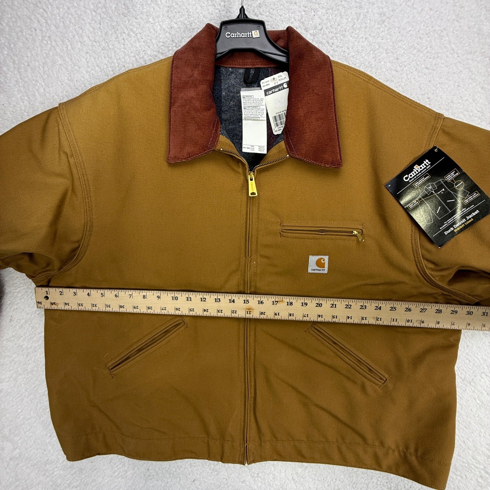 Carhartt Detroit Jacket Blanket Lined Mens 3XL J001 B… - Gem