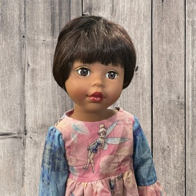 Madame Alexander 18  African American CUSTOM Doll, Rewigged  And Redressed