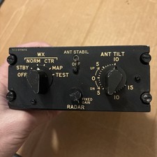 Radar Control Panel MOD G-1164E WX Norm CTR Untested Airplane