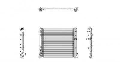 Radiador para 08-14 Cadillac CTS 3,6 L V6 automático fila única 15932855 Foto 2 de 4