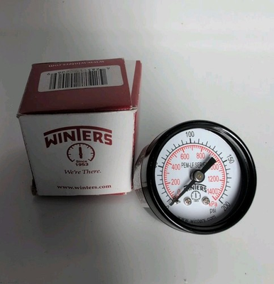 #ad #ad Pressure Gauge 0 200 PSI 1.5quot; Dial Face 1 8quot; NPT Back Port Winters PEM 1422 $7.86
