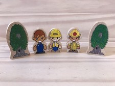 Wooden Railway People Figures Trees Lot Of 5