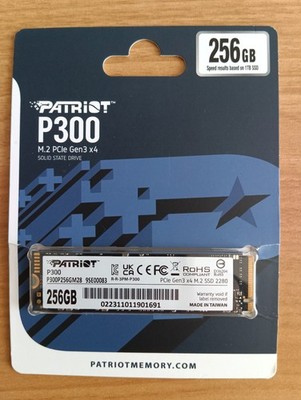 Patriot SSD 256GB Solid State Drive P300P256GM28 M.2 PCI Gen3 x4