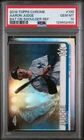 2019 Topps Chrome Aaron Judge Refractor Bat On Shoulder SP #100 PSA 10 GEM MINT