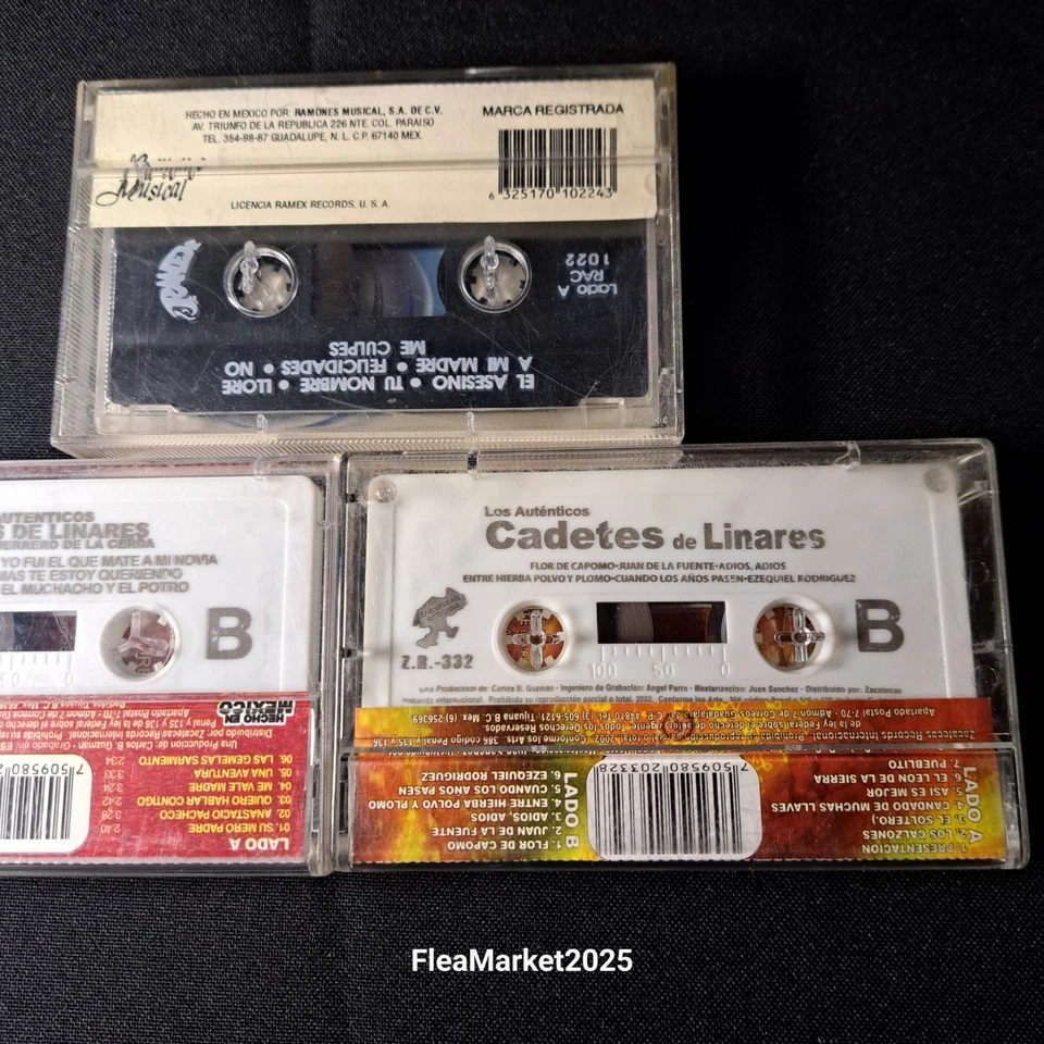 Cadetes De Linares X3 Cassette/ USA Seller / Vintage Authentic - Image 3 of 4