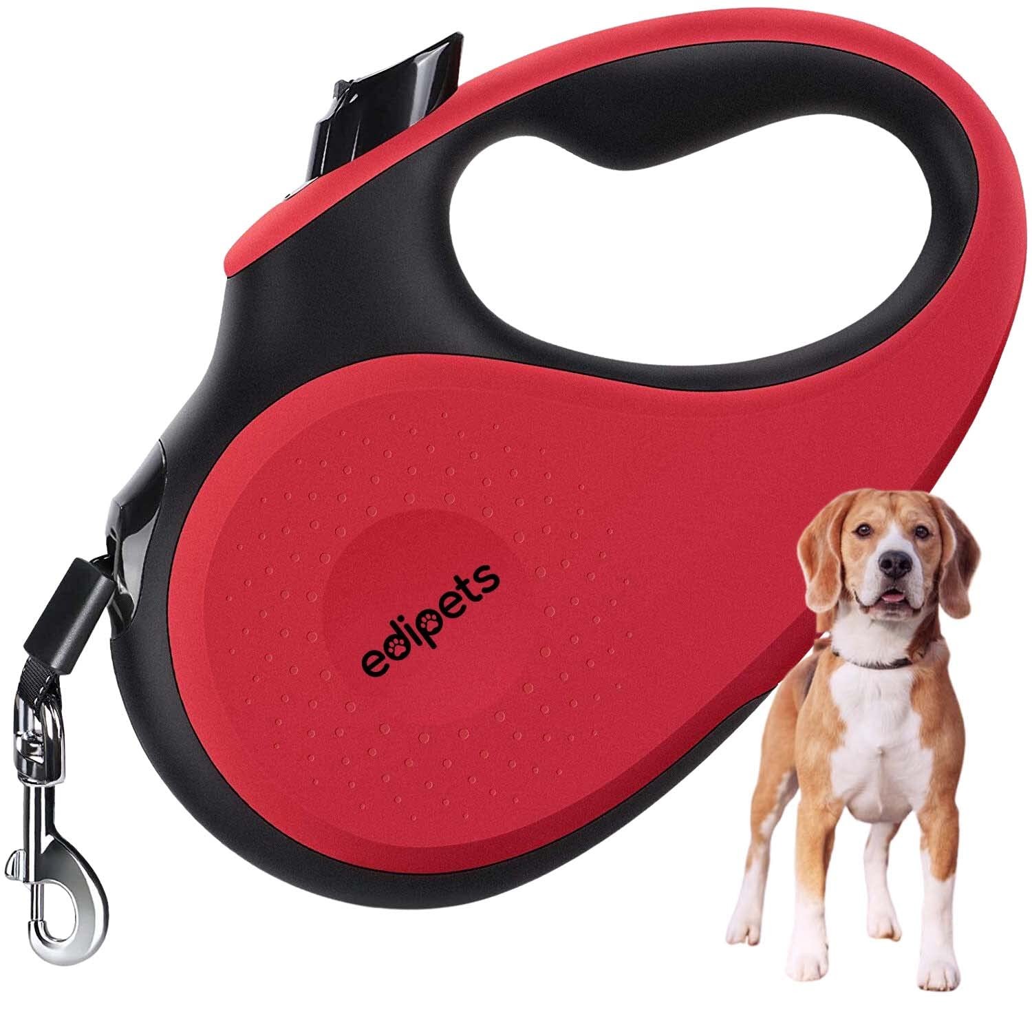 Laisse retractable pour chien qui elimine les nœuds grace au nylon robuste
