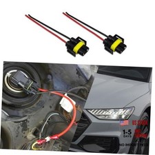 2PCS H11 H9 H8 880 881 Female Nylon Adapter Wiring Harness Sockets Wire, 9005