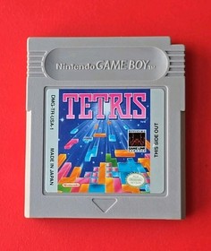 Tetris Game Boy Nintendo GB Original Puzzle Blocks 80s Vintage Authentic Works