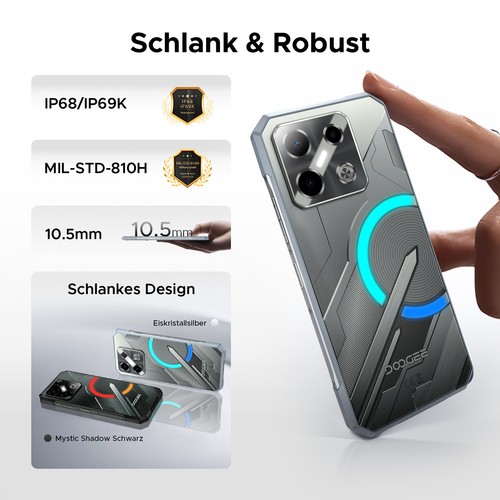 DOOGEE BladeGT PRO 5G-Netz Smartphone 32GB+512GB Android 14 5800mAh Handy Neu DE - Bild 3 von 9
