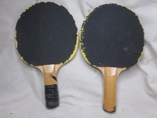 2 vintage Sportcraft 19119 table tennis ping pong paddles paddle racket racquets