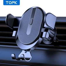 TOPK Car Phone Holder Mount 2023 Upgrade Auto Locking  Phone Holder with Hook Cl