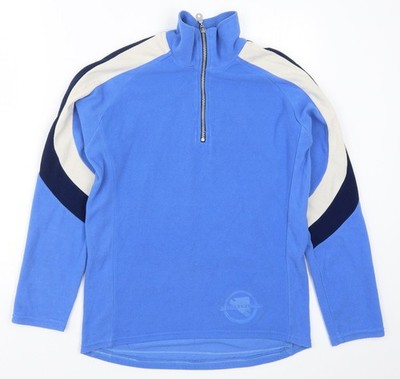 Endura Damen Fleecejacke blau gestreift Größe M