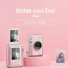 Fujifilm instax mini Evo Gentle Rose Hybrid Instant Camera NIB