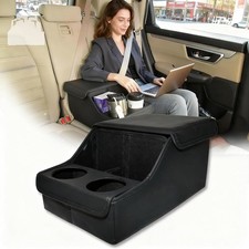 Backseat Car Organizer Middle Seat Storage Console Cup Holder Armrest