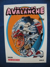 2001 Topps Hockey Heritage Parallel David Aebischer Colorado Avalanche #46