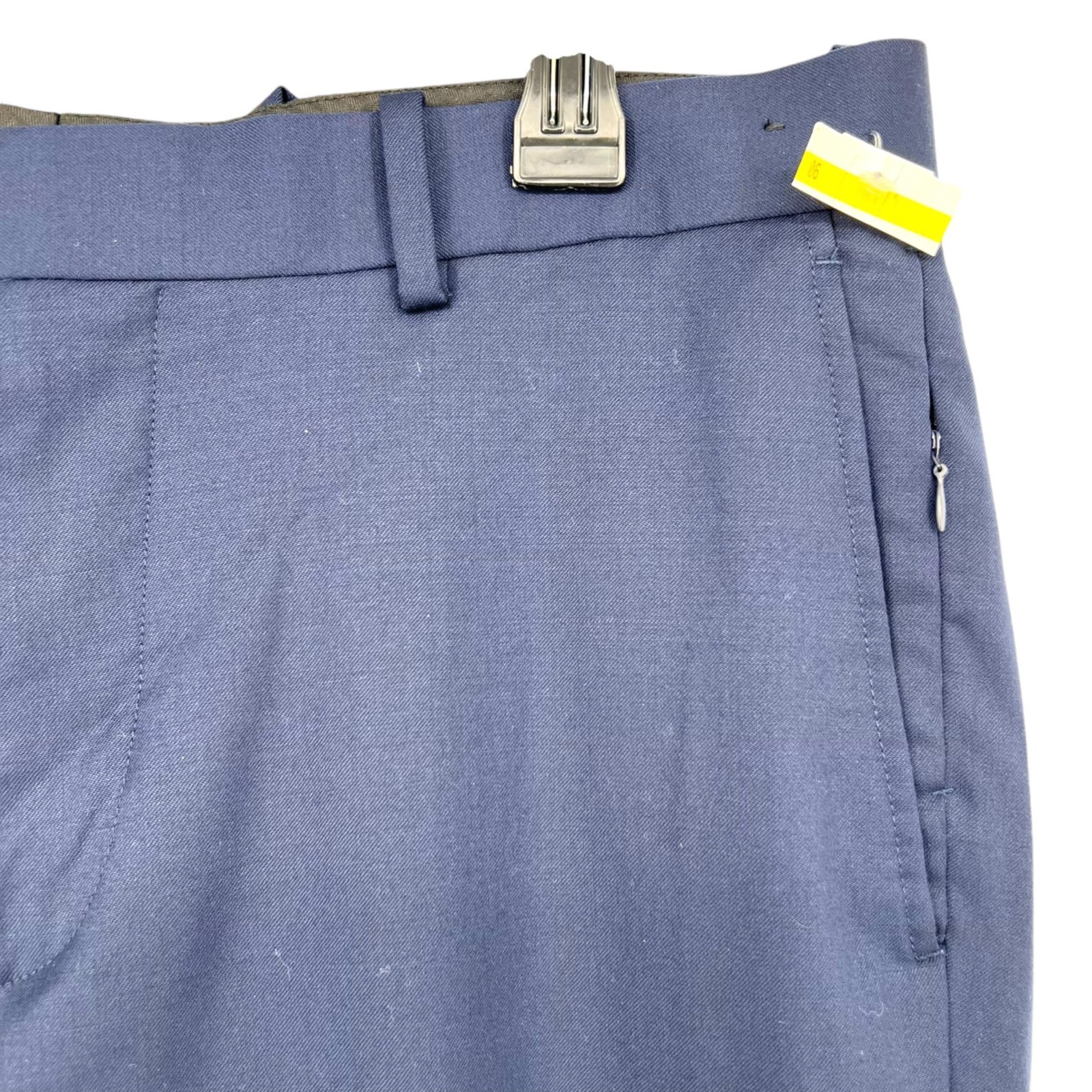 Nordstrom Mens Tech-Smart Trim Wool Spandex Pants Navy Blue Size 35 NWOT