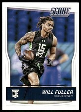 2016 Panini Score #366 Will Fuller Rookie RC Notre Dame football card. rookie card picture