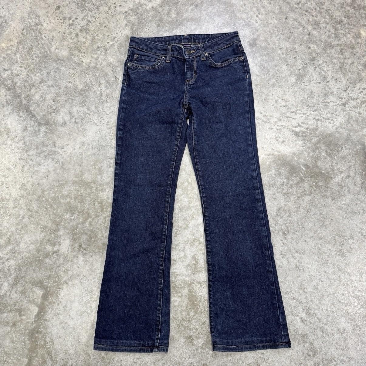Patagonia Jeans Womens 26 Blue Dark Wash Mid Rise Straight Stretch 26x30 Denim