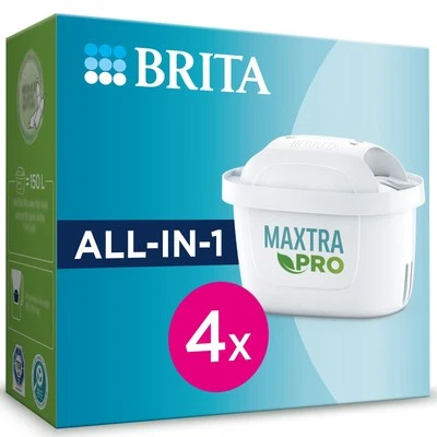BRITA Filtro acqua caraffa filtrante MAXTRA PRO All-in-1 confezione da 4 filtri