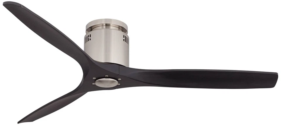 52" Casa Windspun Brushed Nickel DC Hugger Ceiling Fan with Remote - Image 2 of 4