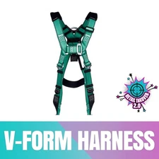 MSA V-FORM Harness #10197379, Standard, Back D-Ring with D-Ring Extender