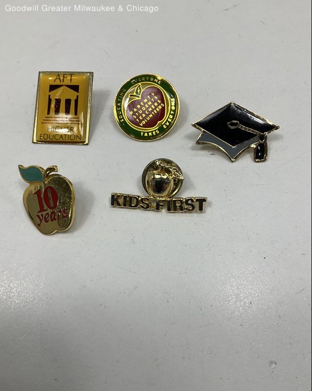 Lot of Vintage Teacher Pins