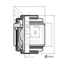 MOUNTING CONTROL/TRAILING ARM REAR 20257XA000 FITS FEBI BILSTEIN 185885