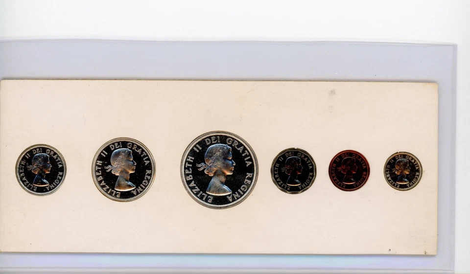 1959 Canada Silver PL Year Set. 6 Coins Cent to $1. Proof-Like Mint UNC - Image 2 of 4