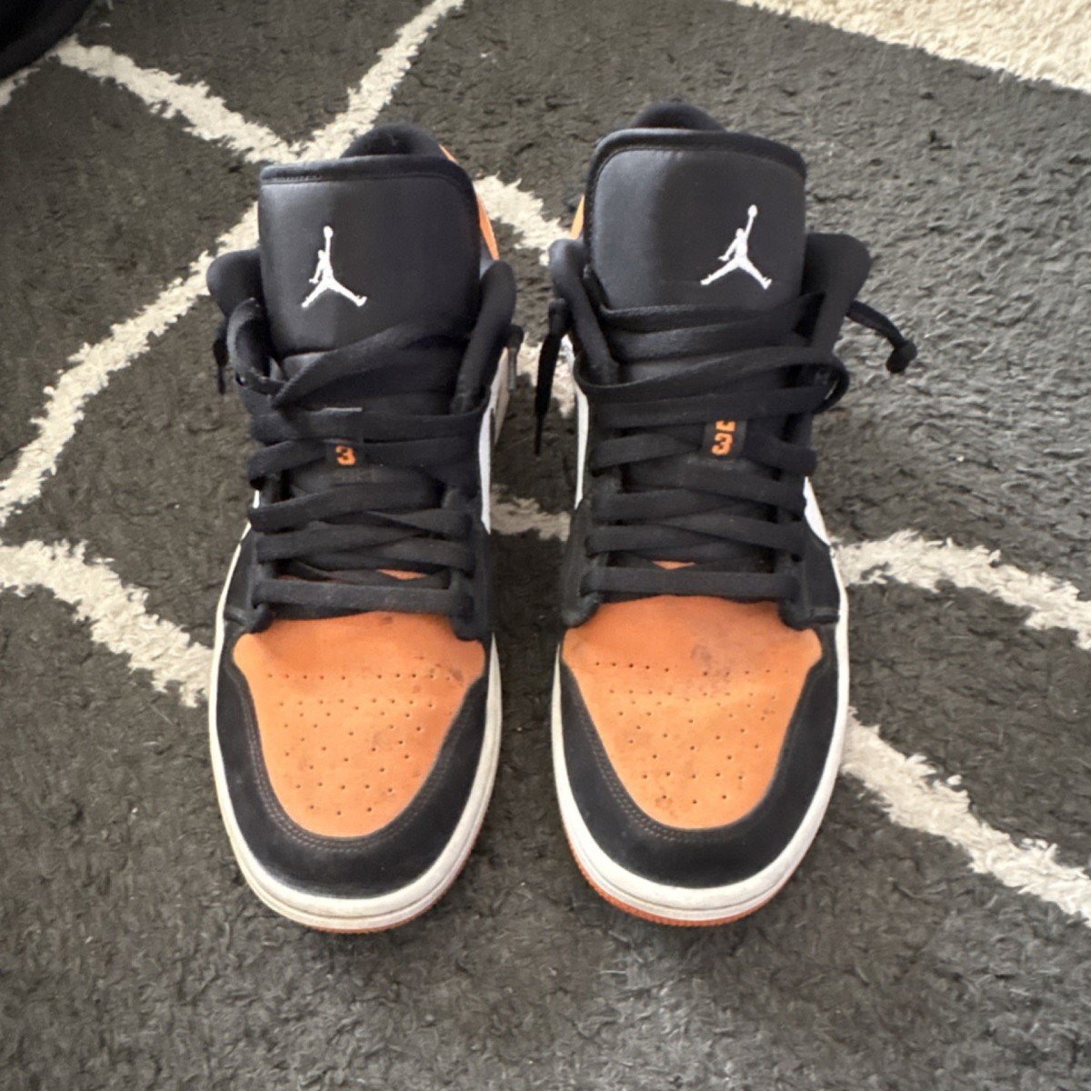 Jordan Air Jordan 1 Low Shattered Backboard Orange Black White 