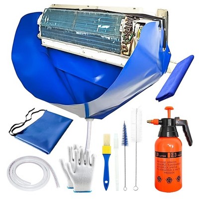 Ac Cleaning Bag with Wall Protection Cloth, 13Pcs Mini Split Cleaning Kit, Ac...