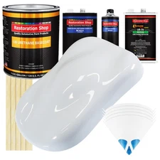Winter White Gallon URETHANE BASECOAT CLEARCOAT Car Auto Paint Kit