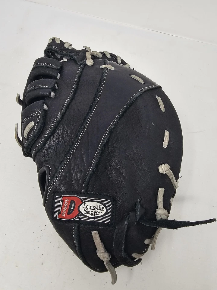 Guante de cuero búfalo negro mano izquierda Louisville Slugger Dynasty primera base Foto 2 de 4