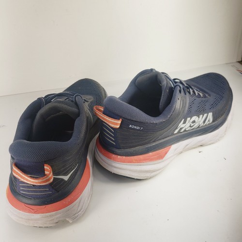 ✨HOKA ONE ONE BONDI 7 DARK BLUE RUNNING SHOES WOMEN’S US 7 UK 5.5 1110519-BIBBL✨ - Picture 6 of 21