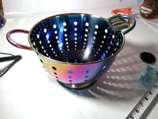 Thyme & Table Colander, Strainer, 5 Quart, Stainless Steel