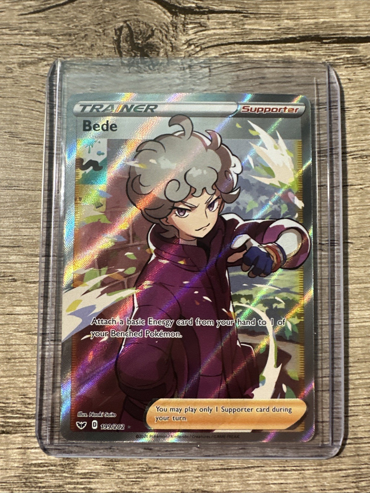 Bede (Full Art) 199/202 Swsh01: Sword & Shield Holo