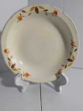4-Vintage Hall JEWEL TEA AUTUMN LEAF  Soup/Salad Serving Bowl 8 1/2" x  1  1/2"
