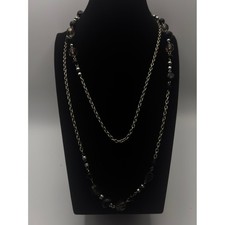 Sonoma Long Station Necklace Womens OS Black ...