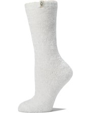 Womens UGG Leda Cozy Socks - White One Size 1105572 