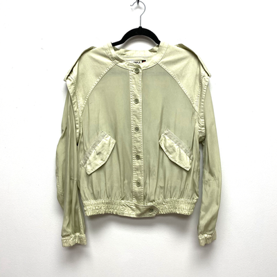 Zara SRPLS Bomber Limited Edition BMBR PTCHWRK Jacket Light khaki