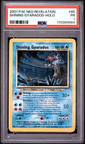 Shining Gyarados (Unlimited) graded PSA 1 for sale on eBay