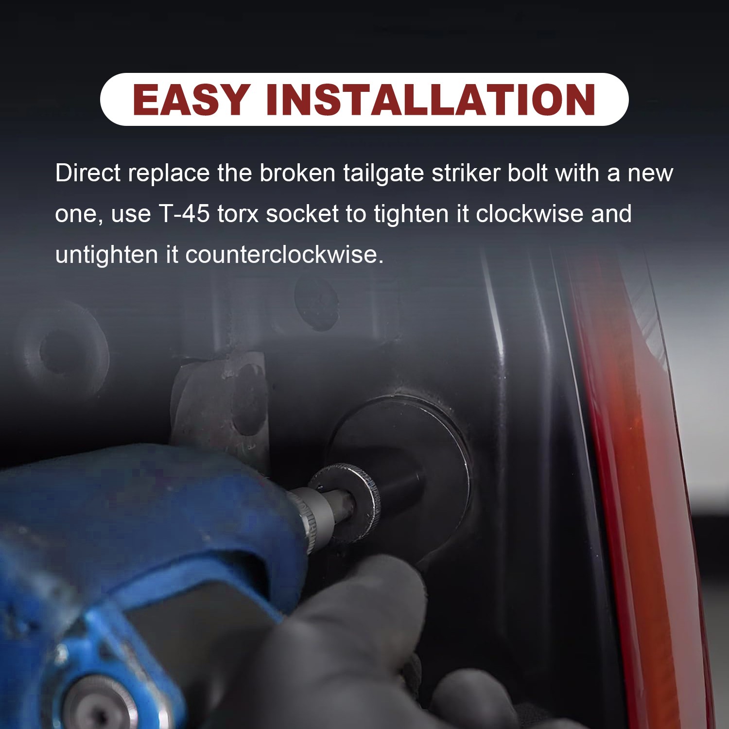 NEW Pair Tailgate Striker Latch Lock Bolt for Ford F150 F250 F350 1L3Z99404A42AA