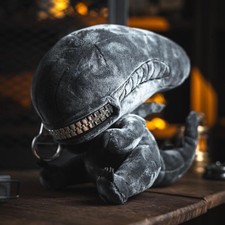 Juguete de Peluche Alien Cremallera Boca Figura Coleccionable Lindo Monstruo Gris Regalo Niños Muñeca
