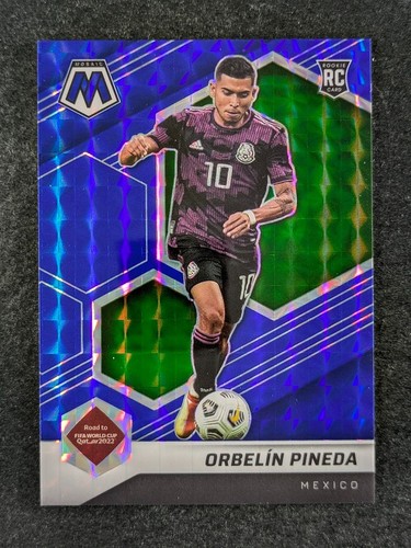 2021-22 Panini Mosaic FIFA ORBELIN PINEDA 37/99 RC Blue Mosaic Prizm Mexico #19