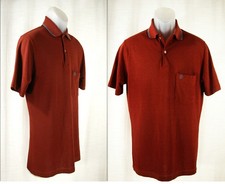 Polo Penguin Shirt VTG Grand Slam Munsingwear Size L 80s teal stripe preppy