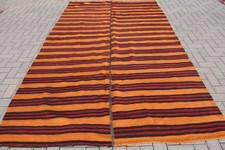 Turkish Vintage Large Rug 6,3x10,8 ft, Kilim ...