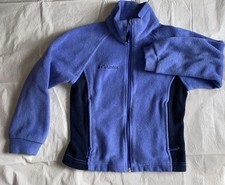 columbia sportswear Size 7/8 Youth Fleece Jacket, 100 Polyester Navy/Blue