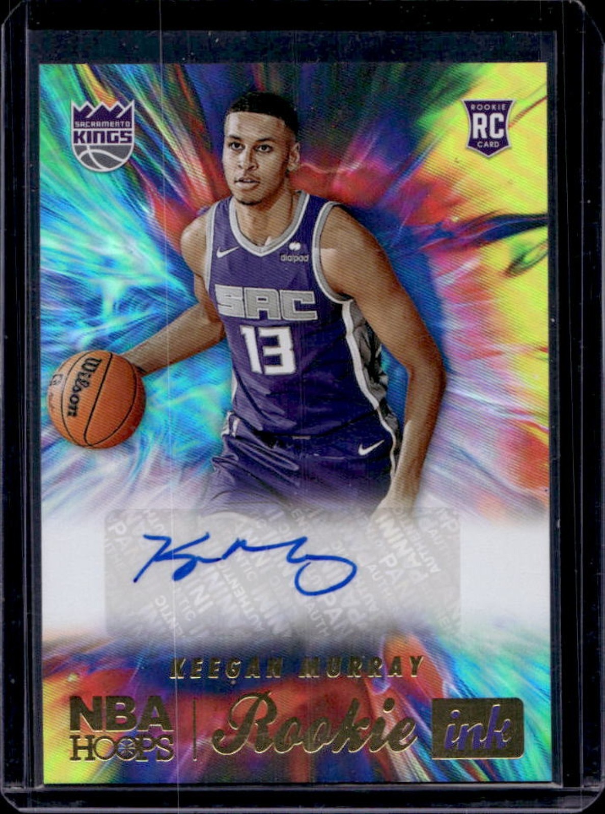 2022-23 Hoops Keegan Murray Rookie Ink RC Rookie Auto #RI-KMY Kings