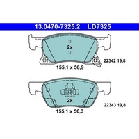 ATE 13.0470-7325.2 Bremsbelagsatz FüR Opel Astra B16