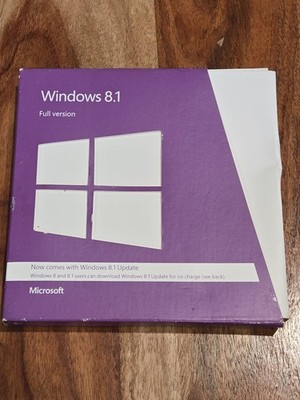 Microsoft Windows 8.1 Full Version 32/64-Bit English DVD No Key 